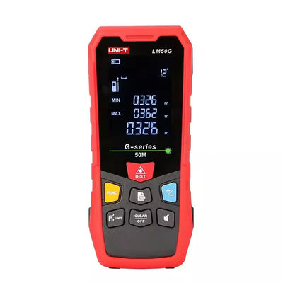 야외 레이저 거리 측정 도구 길이 미터 UNI-T LM50G 50M