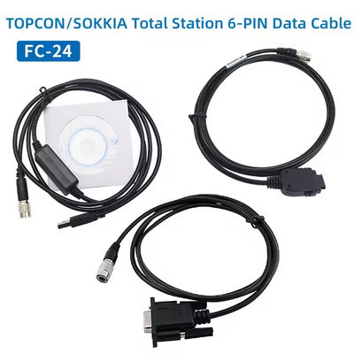 FC-24USB 데이터 케이블 TOPCON SOKKIA 전체 스테이션 ES/OS/PS PC (Win8/10) 6 핀